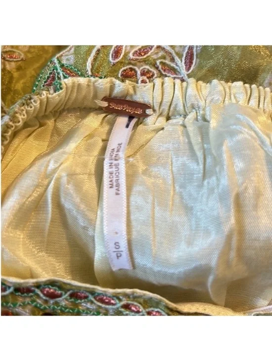 Free People Small Dress Into The Nights Maxi Embroidered lined boho - Picture 10 of 11